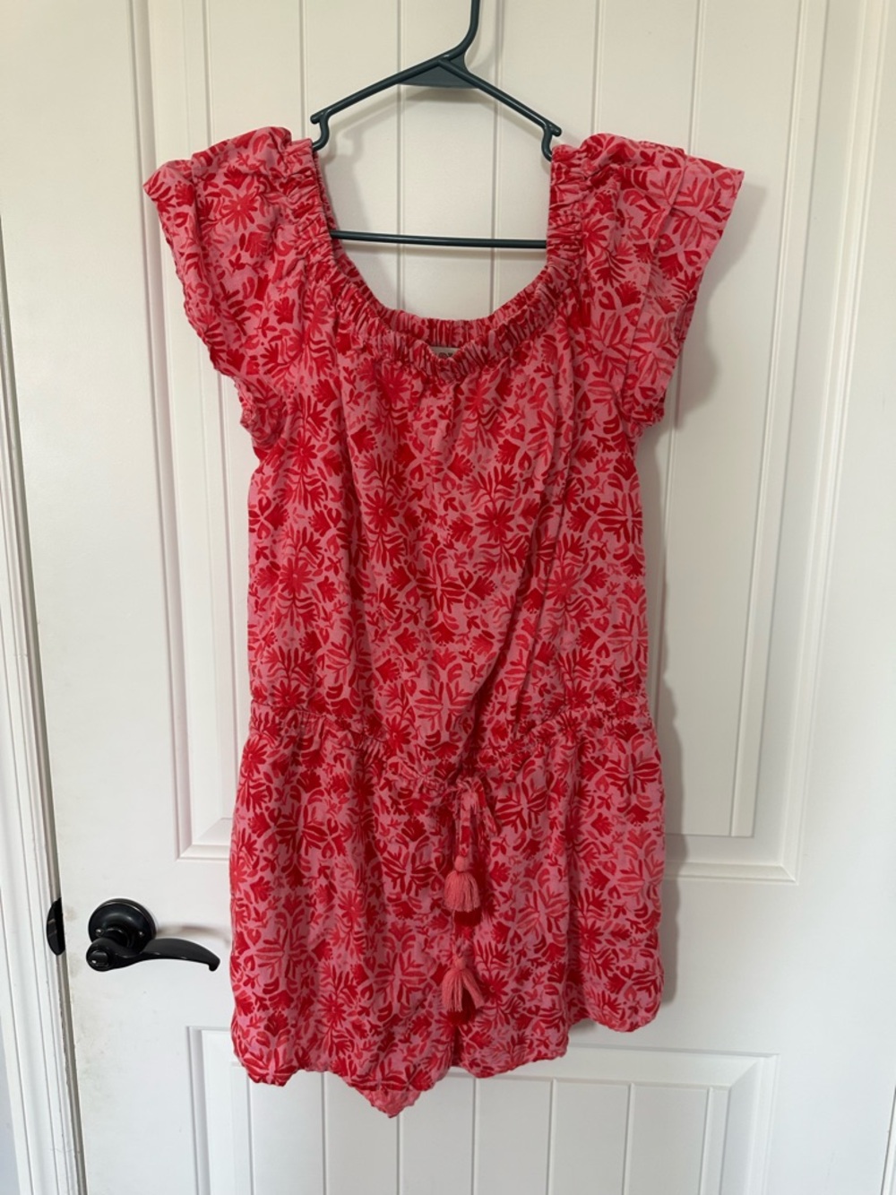 Vineyard Vines pink and Red Floral Summer Romper